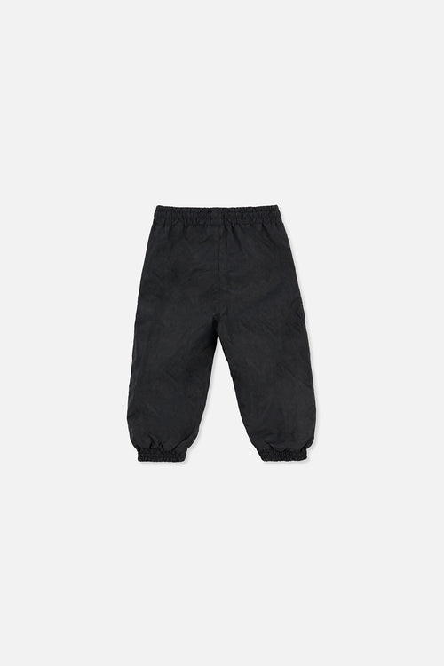 Gefütterte Baby-Matschhose aus schwarzem Fleece