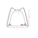 Drawstring Bag Black Printed Polar Bears - G20ZSC_022