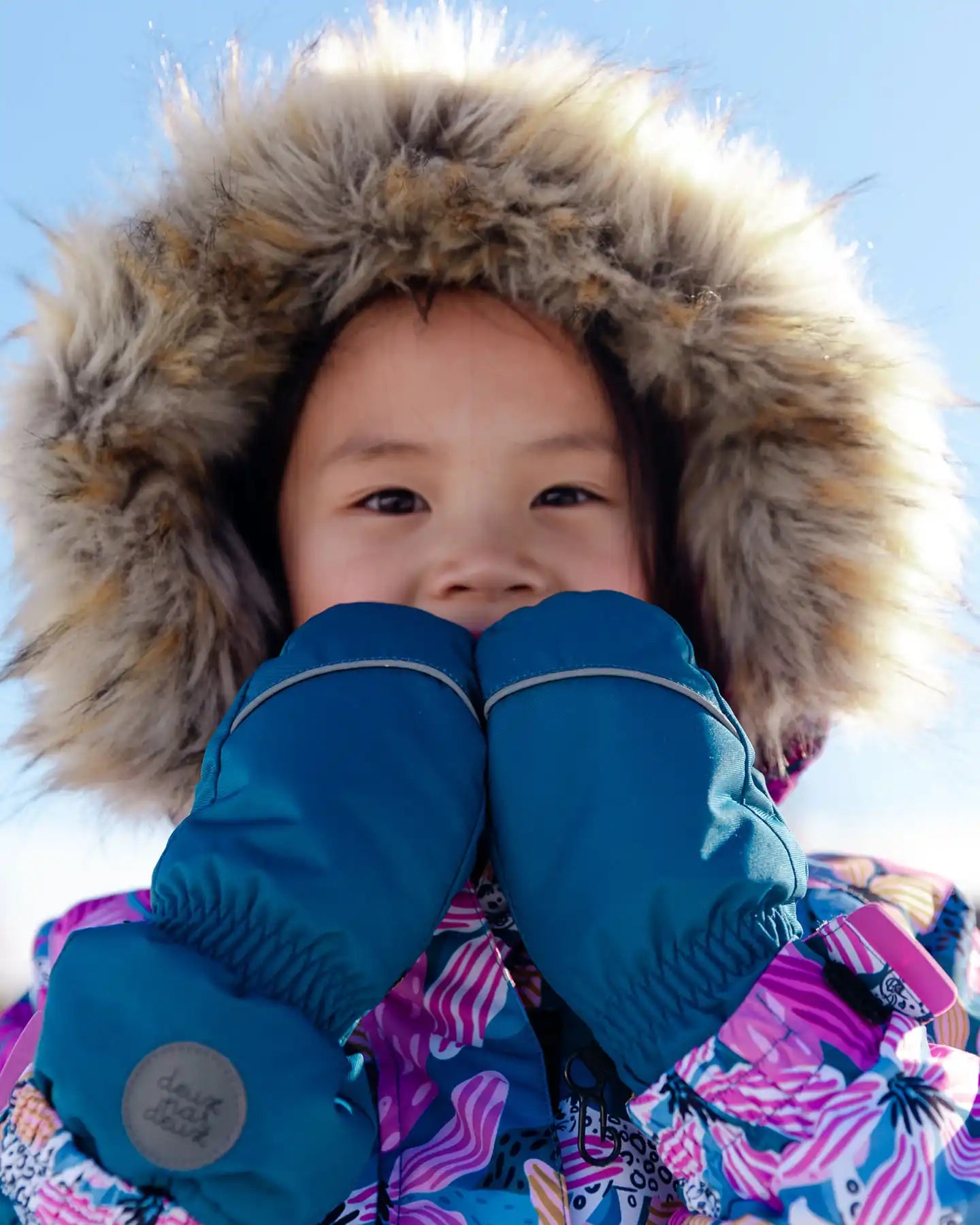 Doublé polaire enfant en bas âge mitaines enfants hiver chaud gants enfant  ski gants imperméable neige bébé mitaine pour garçons filles 