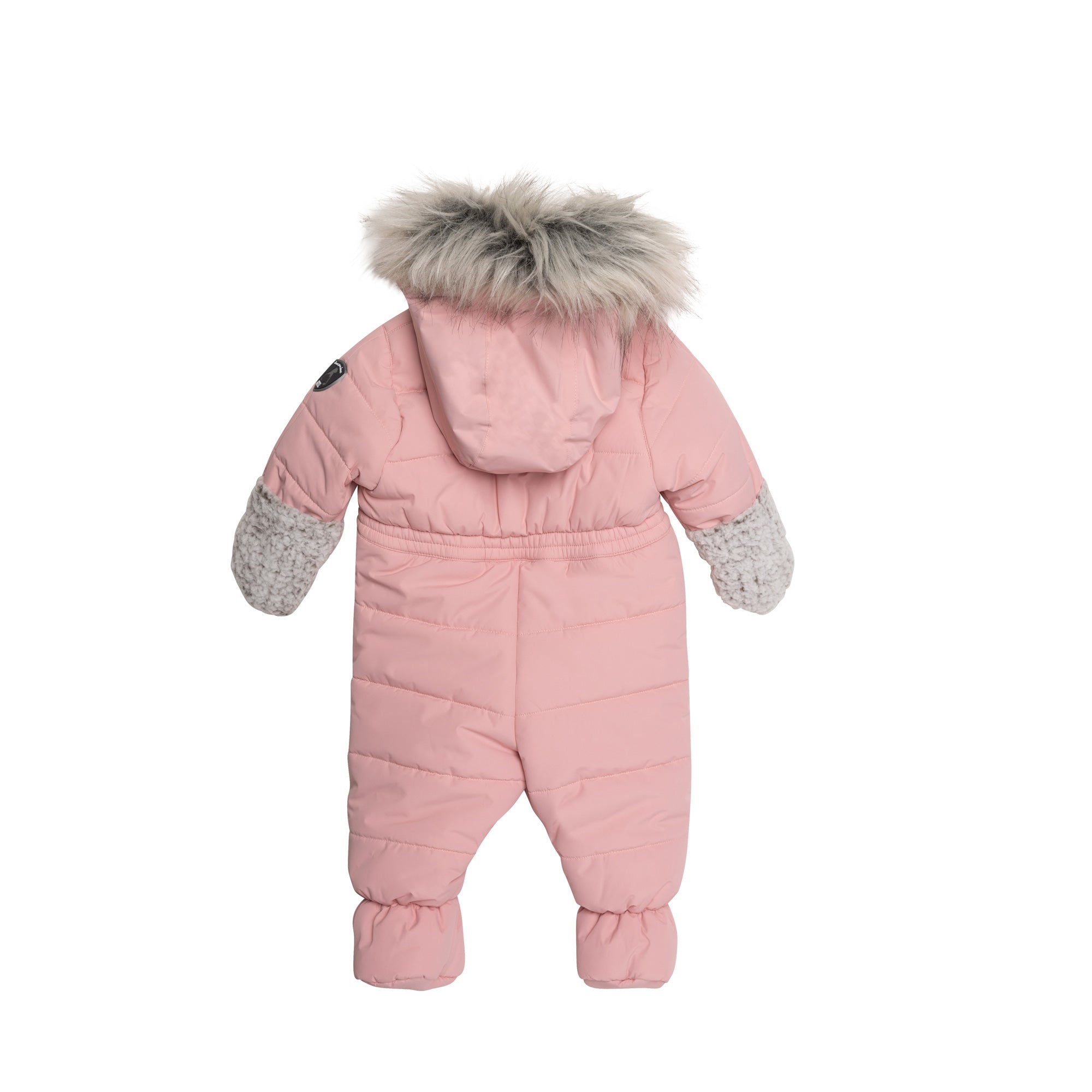 Solid One Piece Baby Snowsuit Silver Pink E10A602_622
