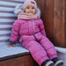 One Piece Baby Snowsuit Red Violet E10B702_570