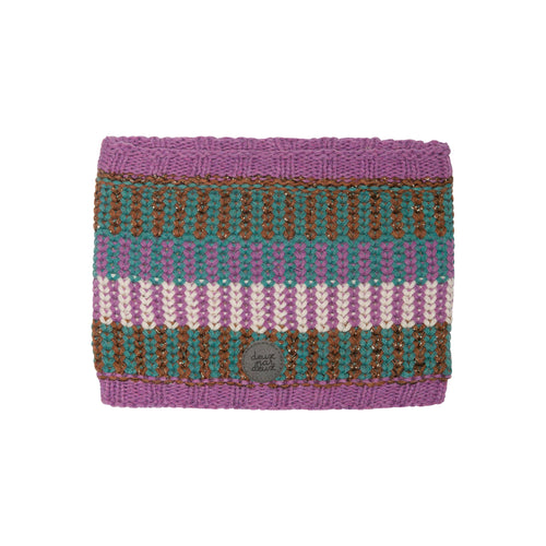 Striped Knit Necktube Purple, Green, Brown And White E10ZI03_000