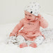 Organic Cotton Hat And Bib Set Printed Small Flowers E20A19_056