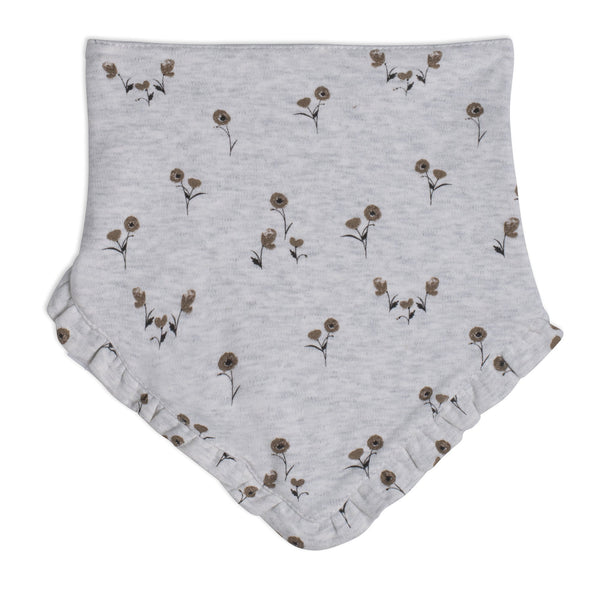 Organic Cotton Hat And Bib Set Printed Small Flowers E20A19_056