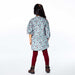 Baby Corduroy Long Sleeve Tunic Printed Flowers E20I76_037