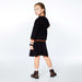 Hooded Knitted Dress With Stripes E20OT97_999