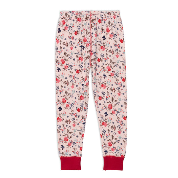 Organic Cotton Two Piece Printed Pajama Set With Deer E20PG17_029