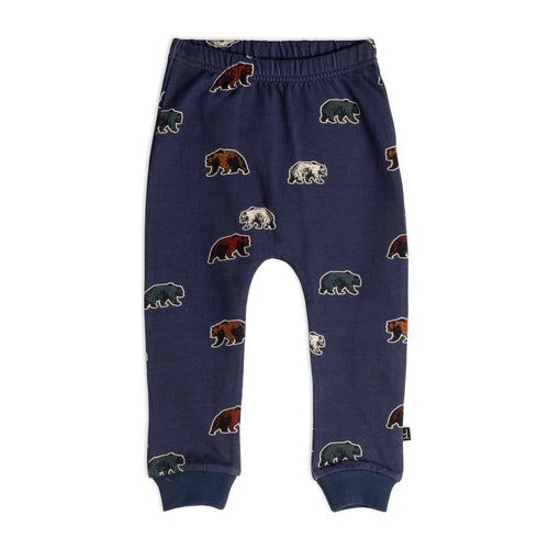 Printed Fleece Pant With Bears E20T23_450