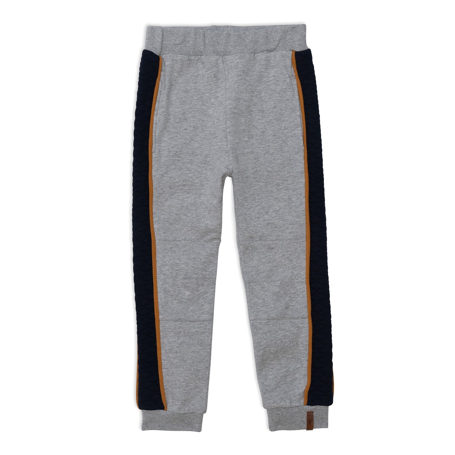 Fleece Sweatpants With Quilting Light Heather Grey And Navy E20U21_195