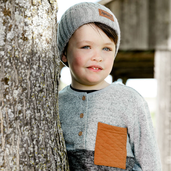 Knit Hat Grey Mix E20ZW01_194