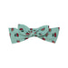 Organic Cotton Printed Knotted Headband Aqua Cherry - E30FHB_045