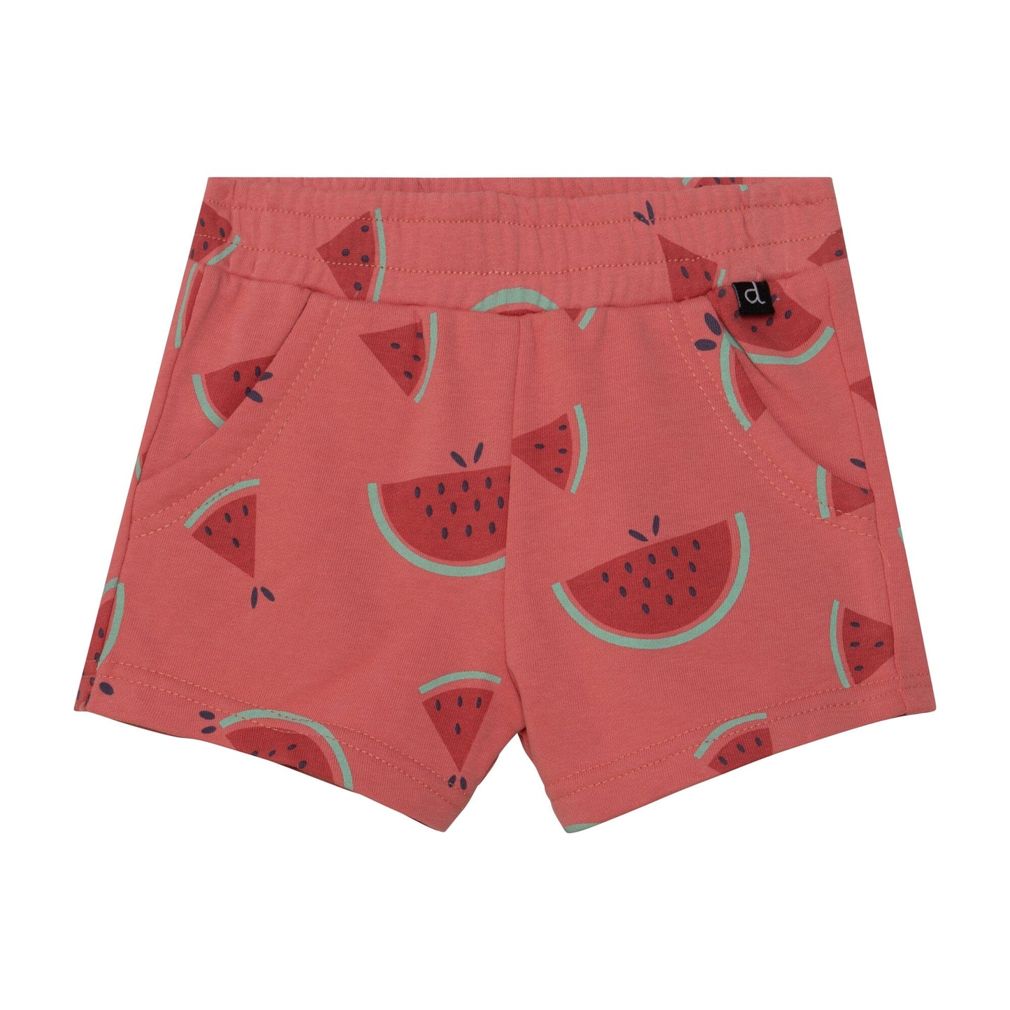Printed French Terry Short Coral Watermelon - E30I25_078