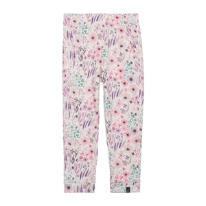 Printed Sweatpant Pink Watercolor Flowers - E30M21_075