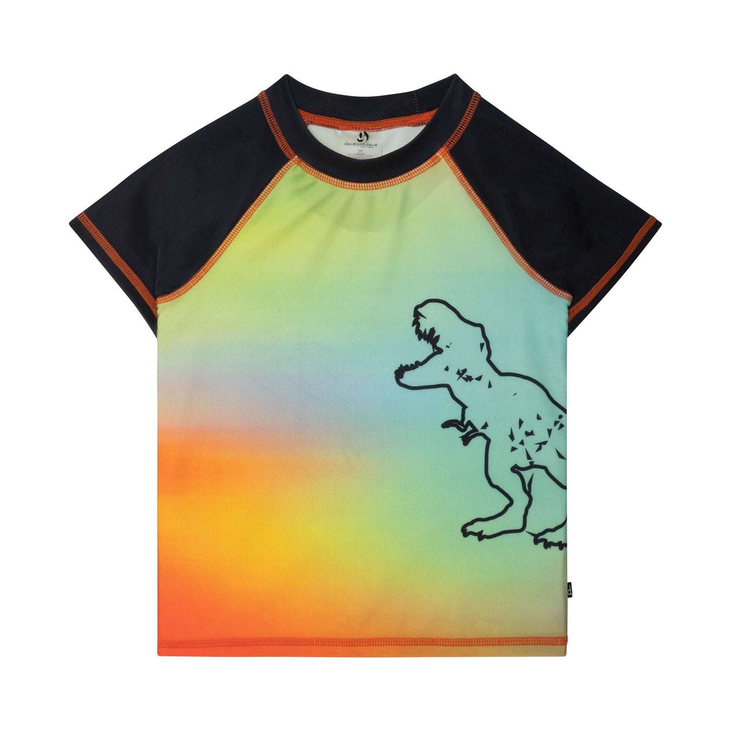 Short Sleeve Rashguard Multicolor Dinosaur Print - E30NB10_000