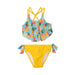 Printed Two Piece Swimsuit Blue Pineapple & Yellow - E30NG22_000