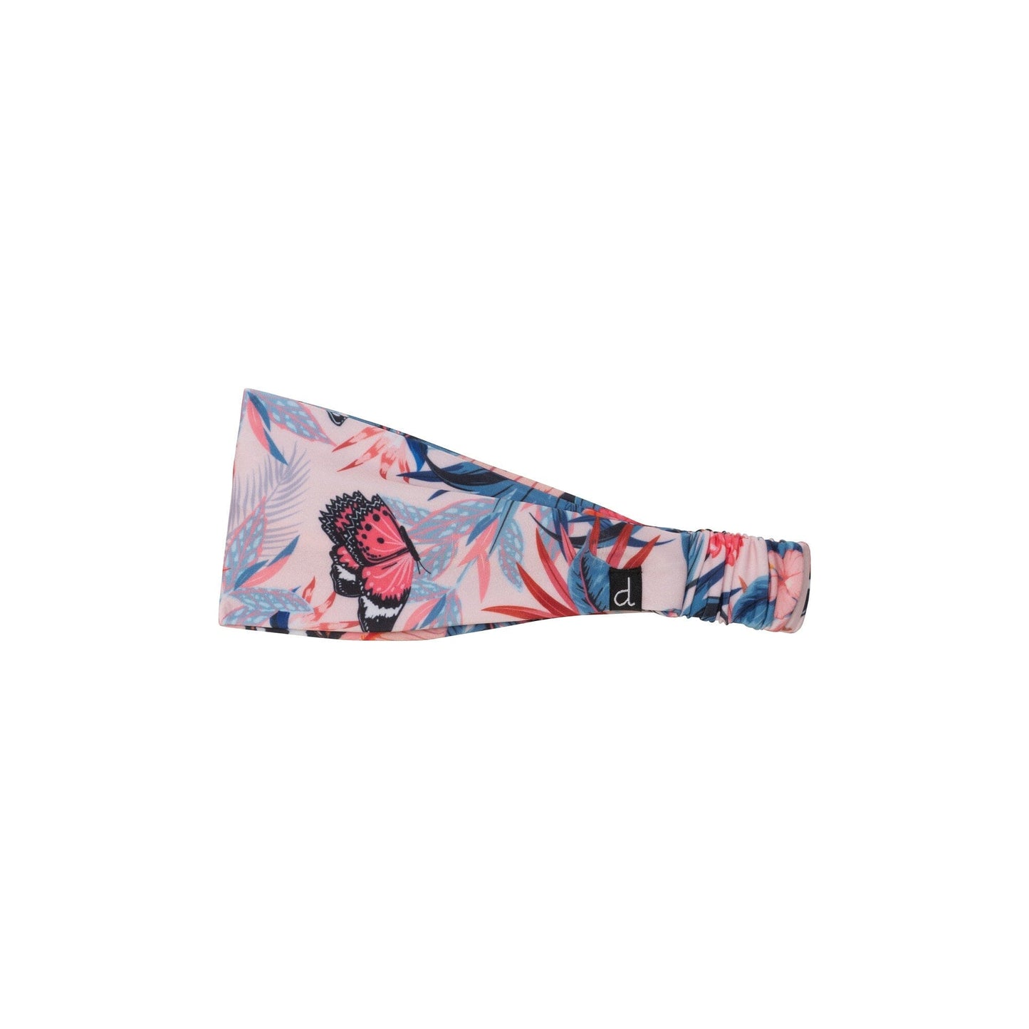 Printed Swimwear Headband Pink & Blue Butterflies - E30NGHB_070