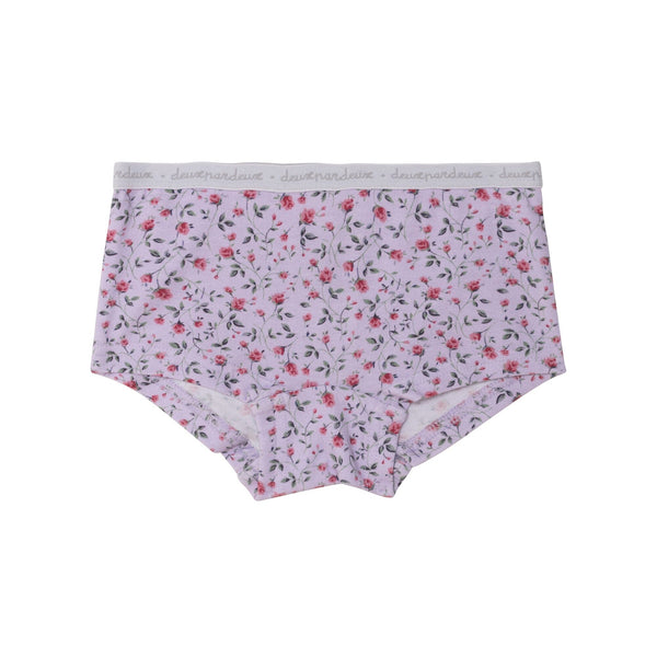 Printed Boyshort Pantie Lilac Little Flowers - E30PG60_034