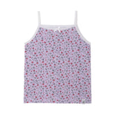 Camisole lilas avec imprimé de petites fleurs