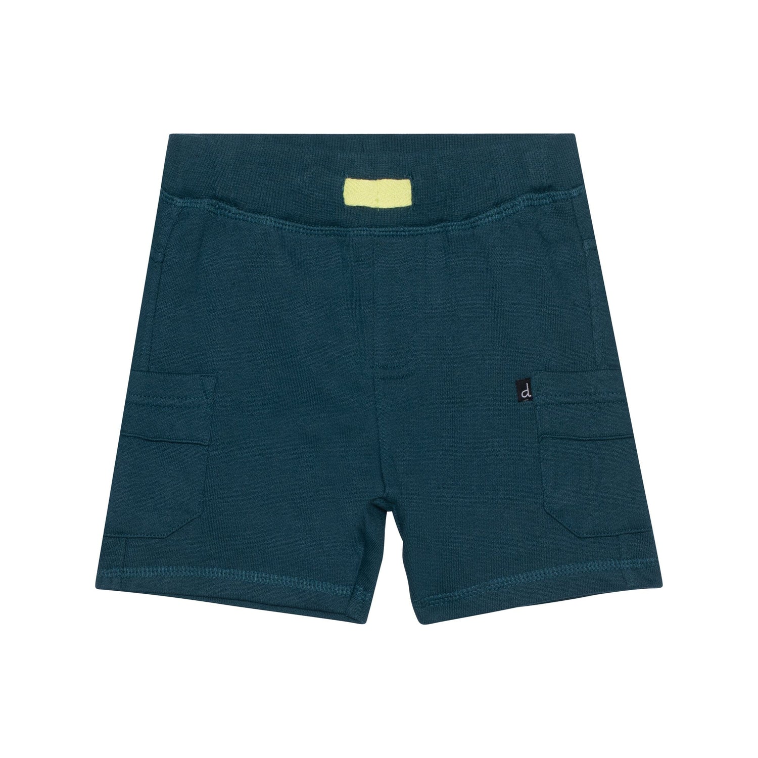 French Terry Short Dark Teal With Pockets - E30T25_379