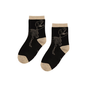 Printed Socks Black T-Rex - E30YBS_999